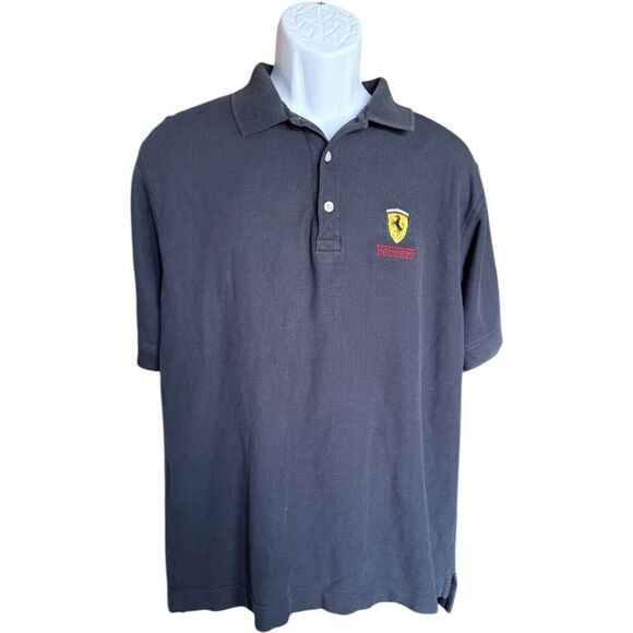 Mens Palmland Club Collection Ferrari Embroidered Logo Polo Shirt - Sz M - Picture 1 of 1
